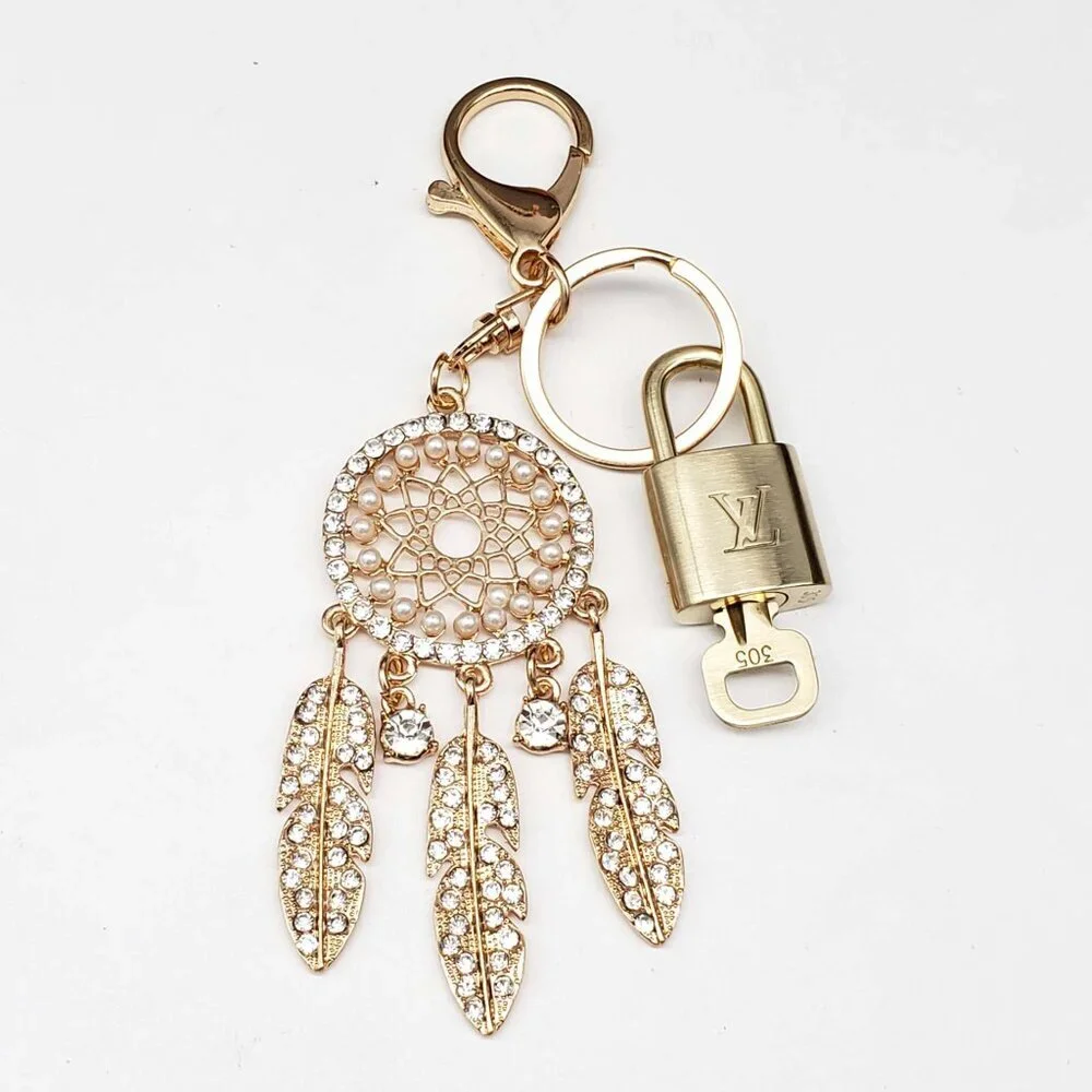 Authentic LV Gold Padlock 🔒Unbranded Keychain Charm for Louis Vuitton Bags